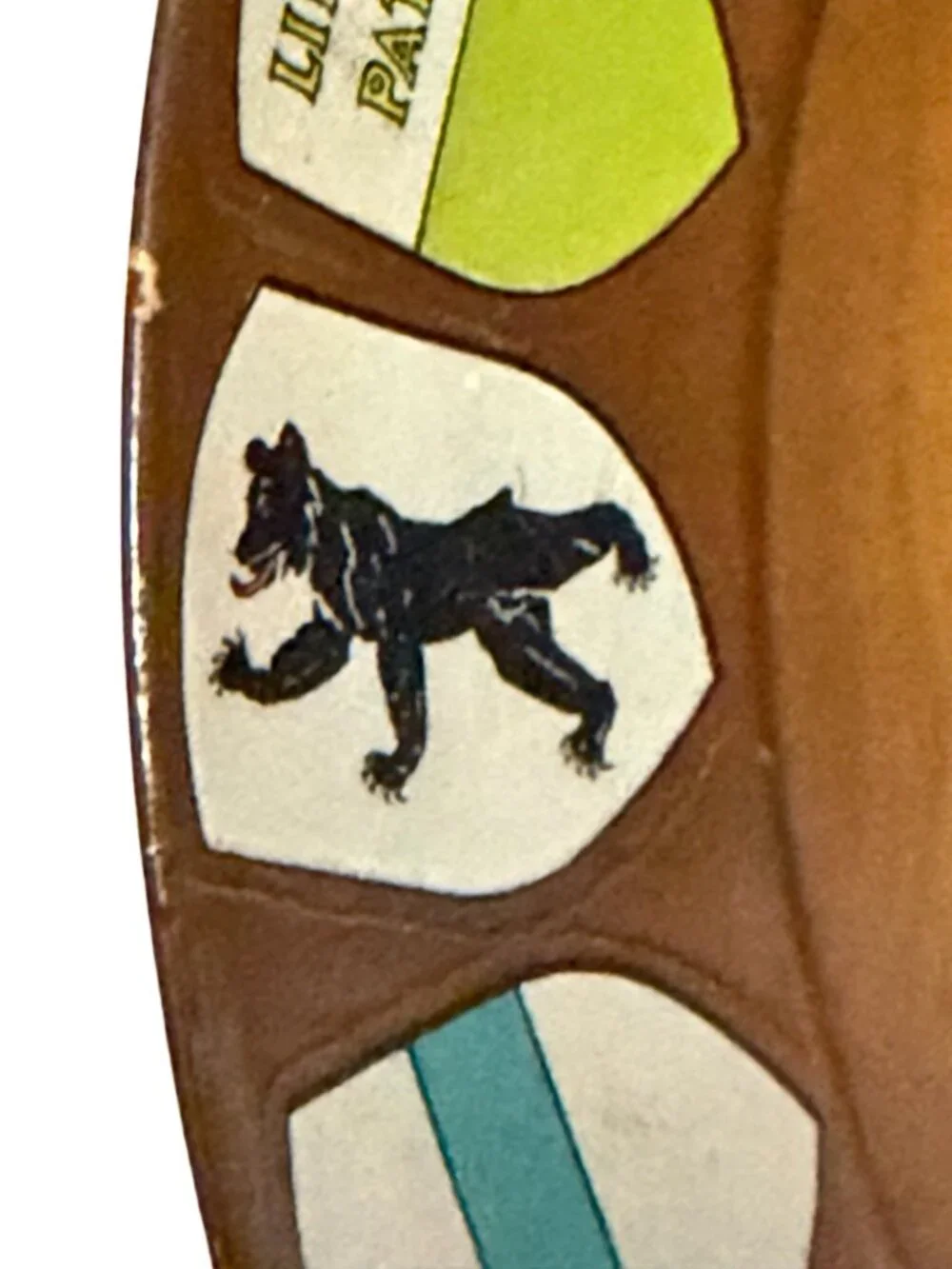 Swiss Cantons Heraldic Coat of Arms Wooden Wall Plaque Hand Painted Souvenir Dis
